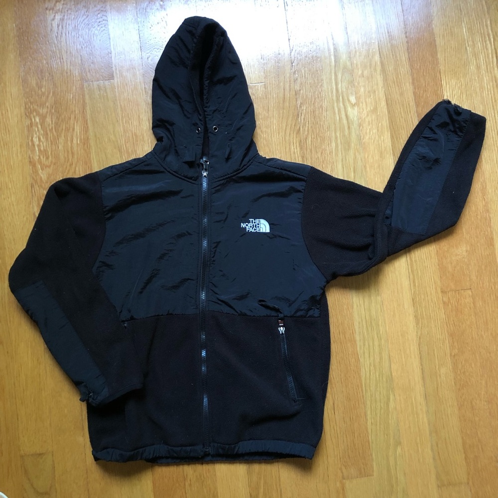 North Face fleece zip front youth jacket